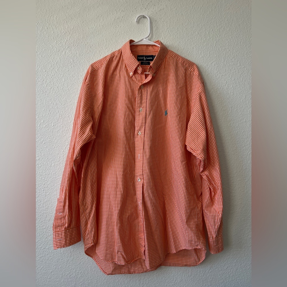 Polo Ralph Lauren “The Blake” Button Down Shirt Orange | (L)